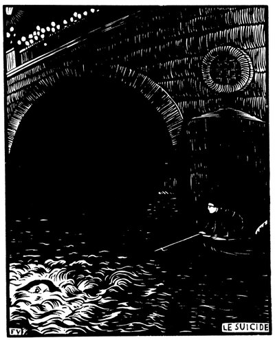 自殺 作： Félix Valloton